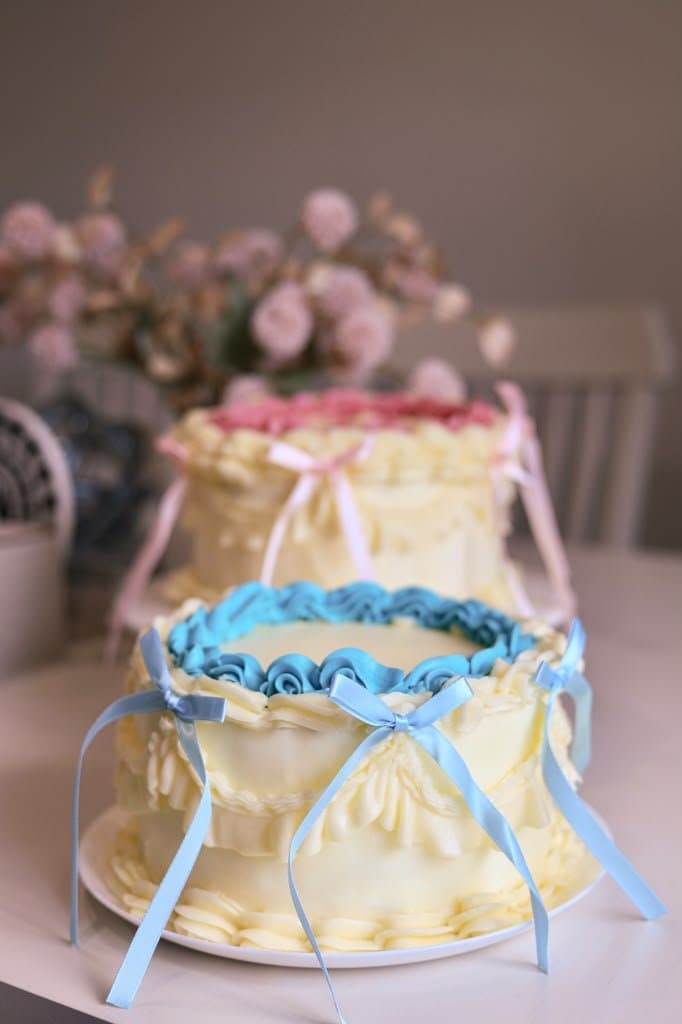 Gender Reveal Cake